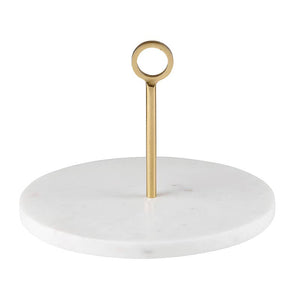 Marble Server With Brass Handle