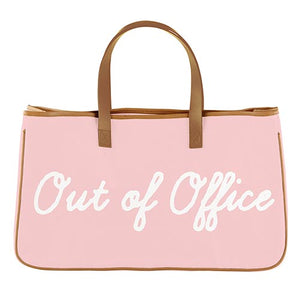 Out of Office Canvas Tote