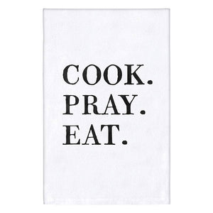 F2F-30x30 Towel-Cook.Pray.Eat.